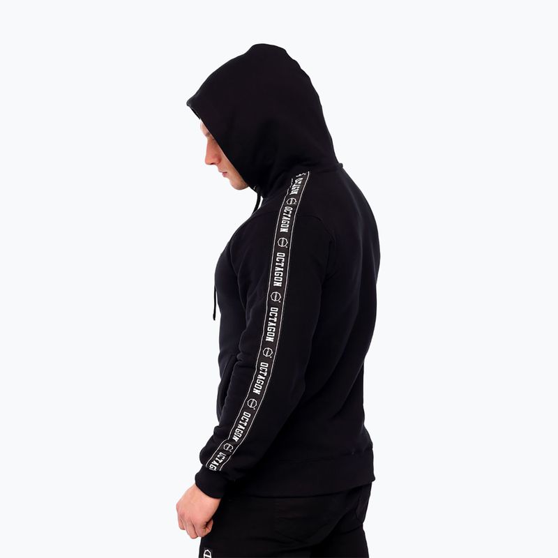 Bluza męska Octagon Stripe black 3