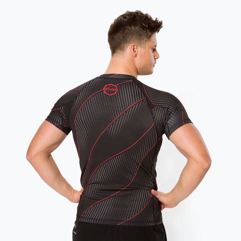 Rashguard męski Octagon Voyager red 3