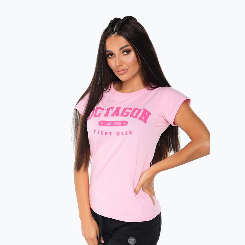 Koszulka damska Octagon est. 2010 pink