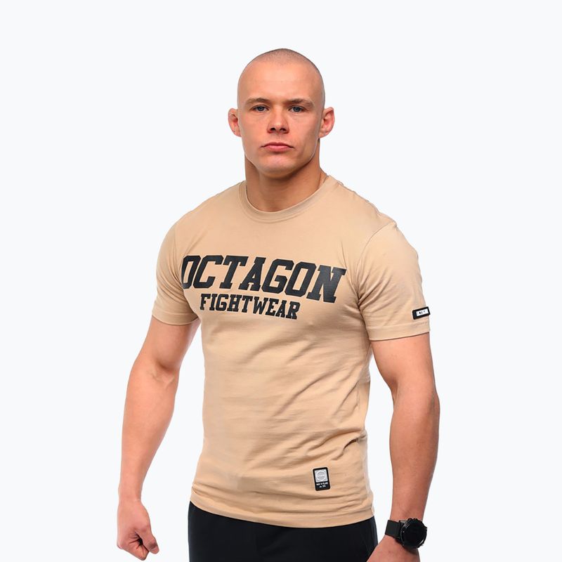 Koszulka męska Octagon FW Straight beige 3