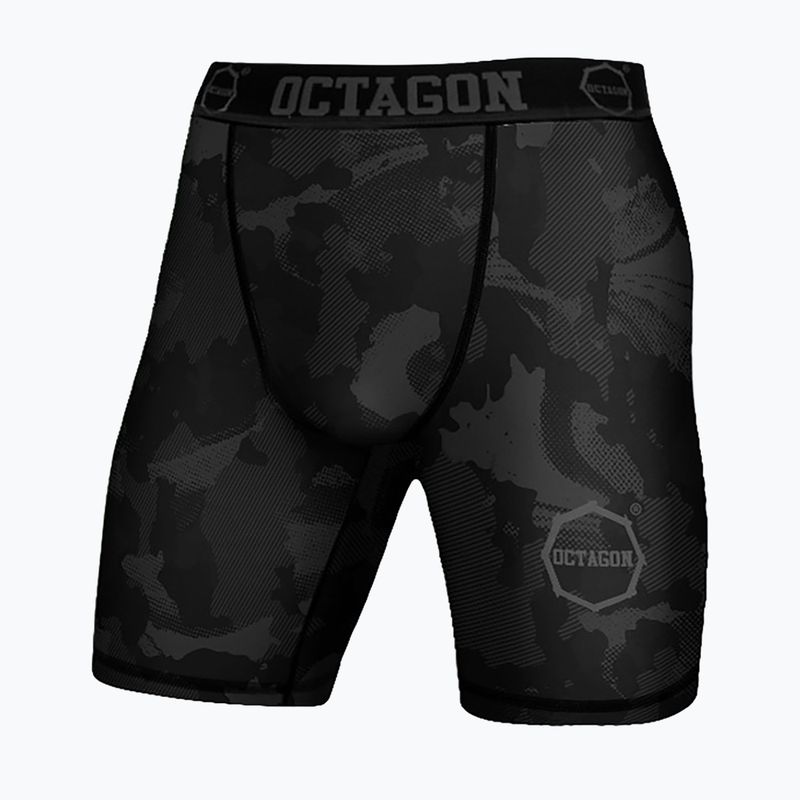 Spodenki kompresyjne męskie Octagon Camo Night black