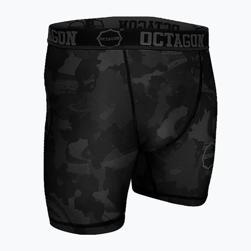 Spodenki kompresyjne męskie Octagon Camo Night black 3