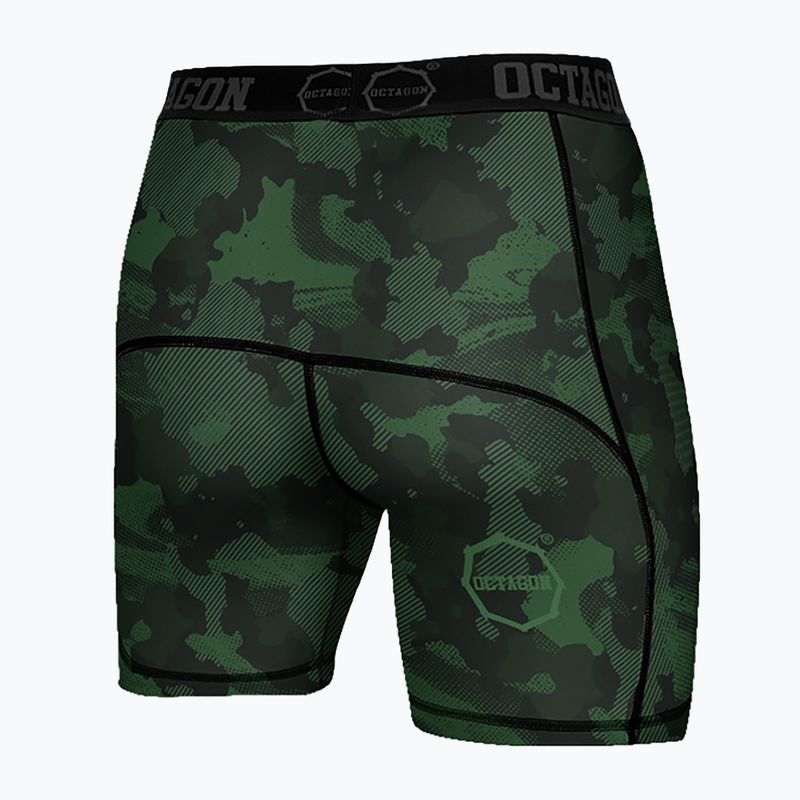 Spodenki kompresyjne męskie Octagon Camo Forest khaki 2
