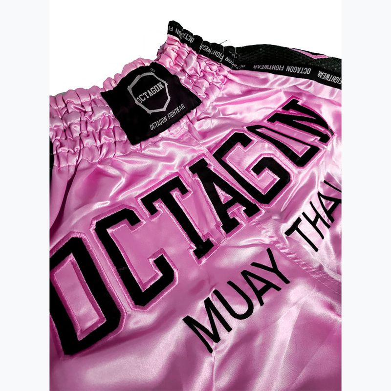 Spodenki treningowe męskie Octagon Muay Thai pink 2