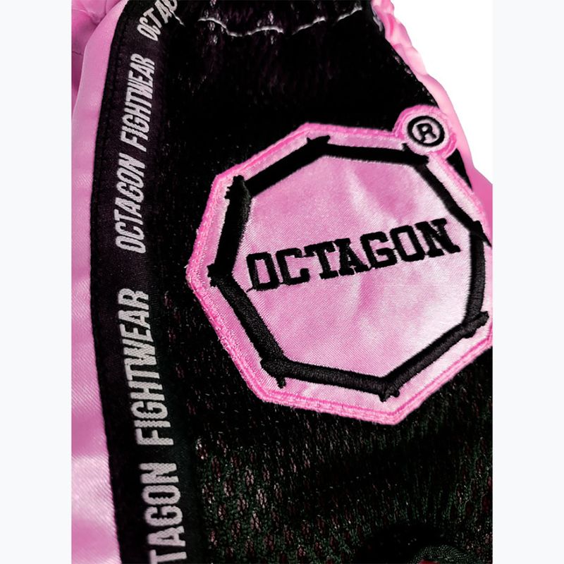 Spodenki treningowe męskie Octagon Muay Thai pink 4