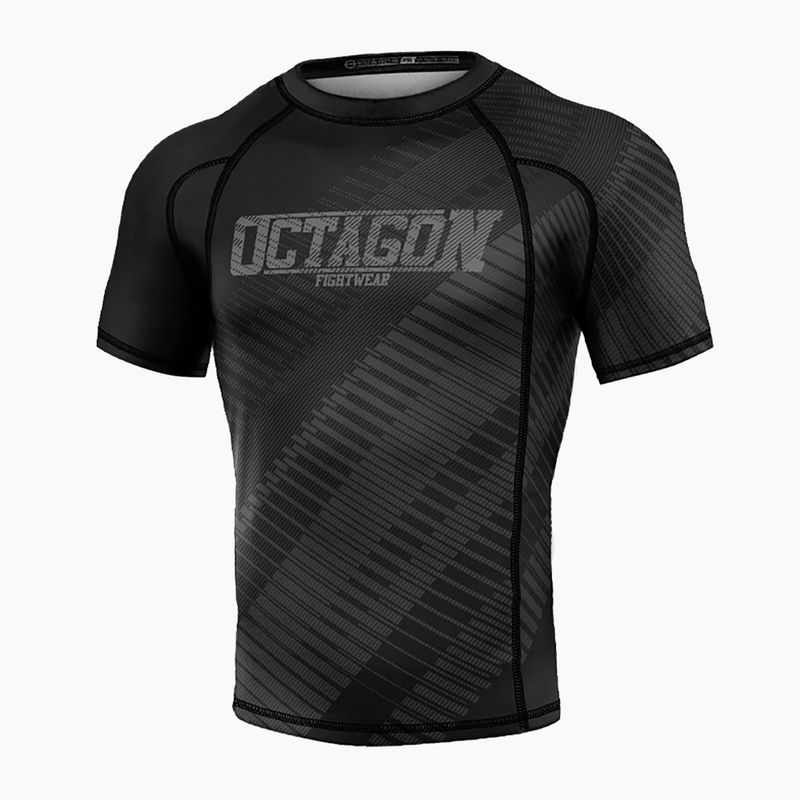 Rashguard męski Octagon Blocks Premium black