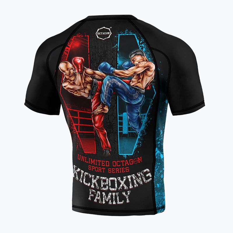 Rashguard męski Octagon Premium Kickboxing Family black/multicolor 2
