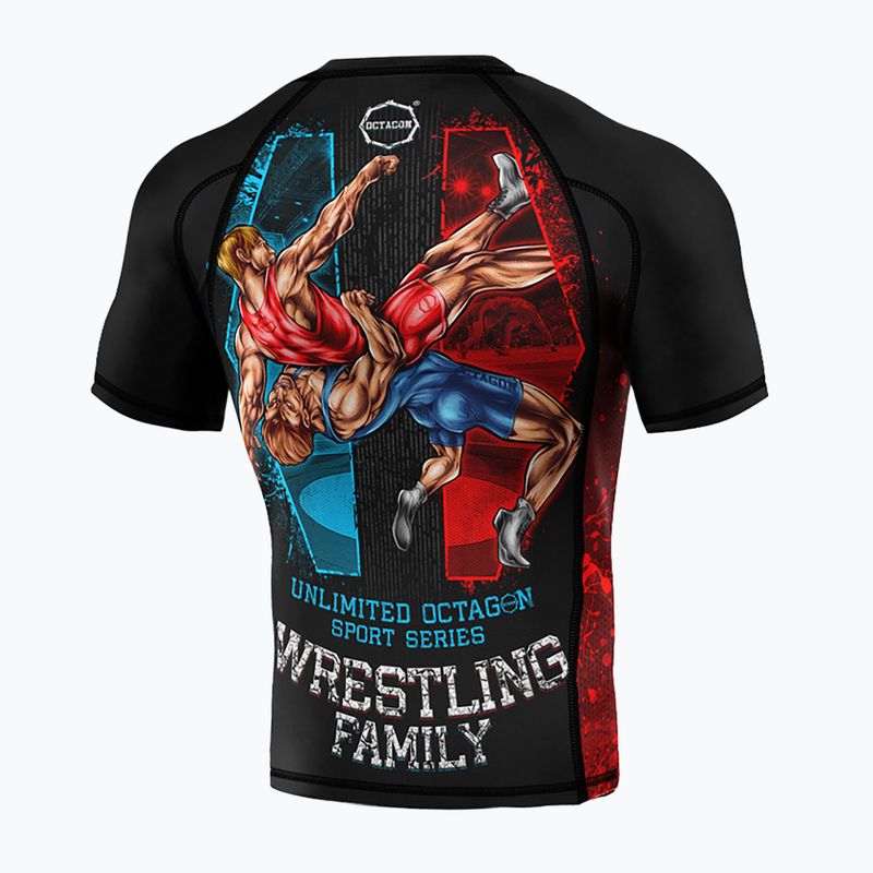 Rashguard męski Octagon Premium Wrestling Family black/multicolor 2