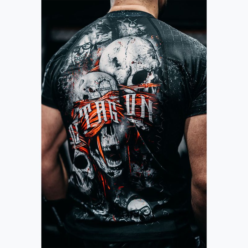 Rashguard męski Octagon Premium The Rules black/multicolor 4