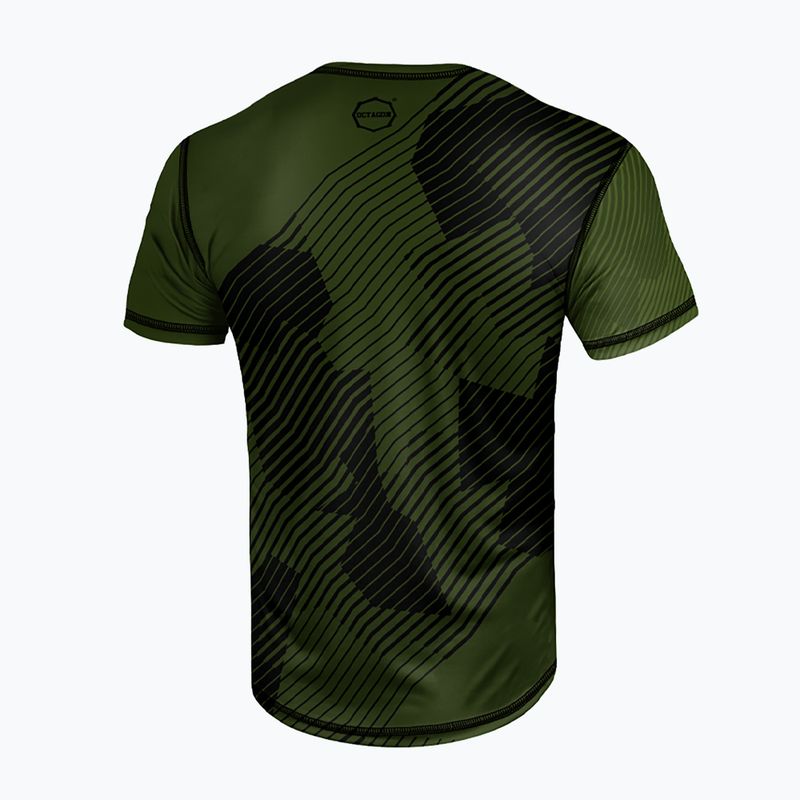 Koszulka męska Octagon Broken Line olive 2