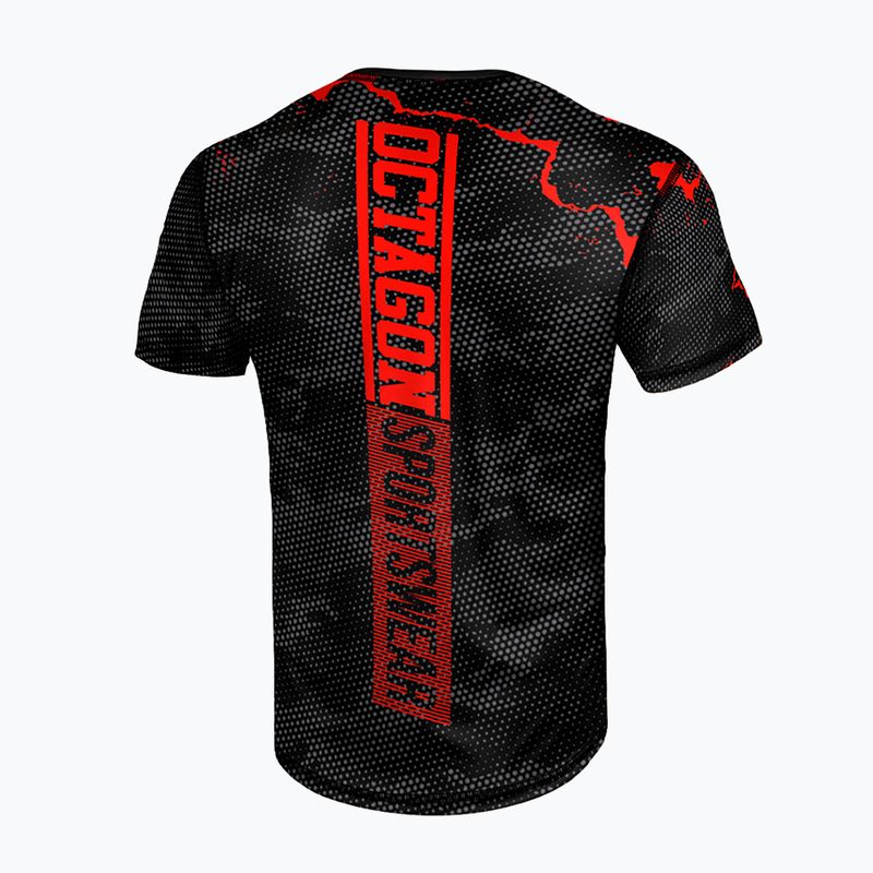 Koszulka treningowa męska Octagon Marble Camo camo red 2