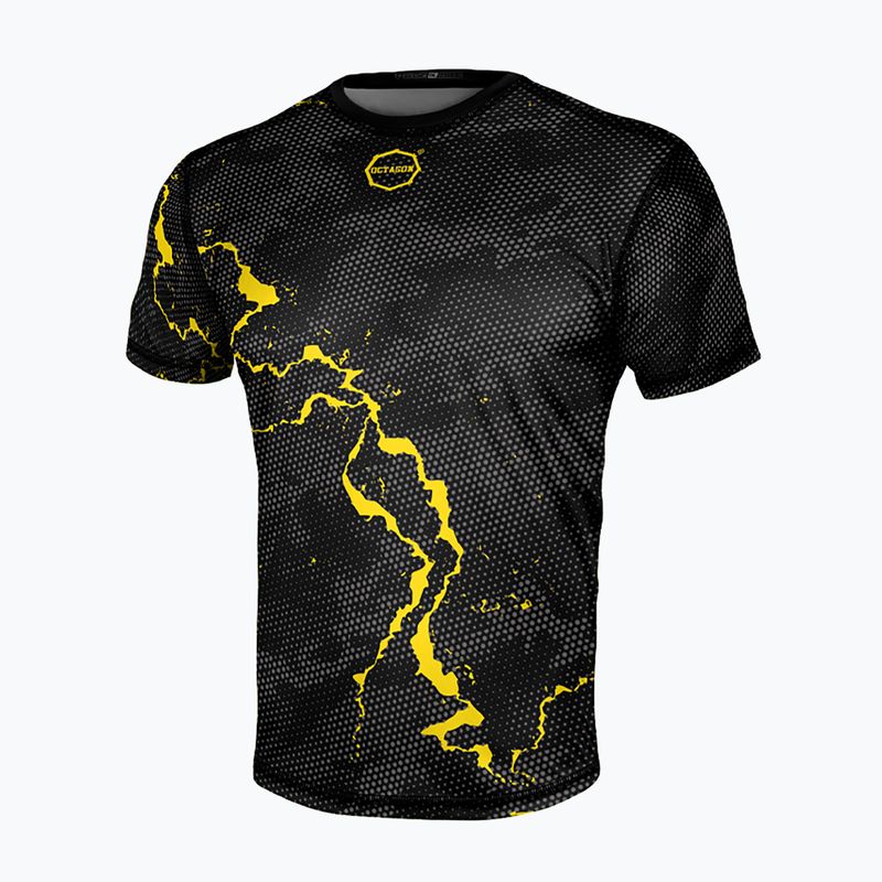 Koszulka treningowa męska Octagon Marble Camo camo yellow