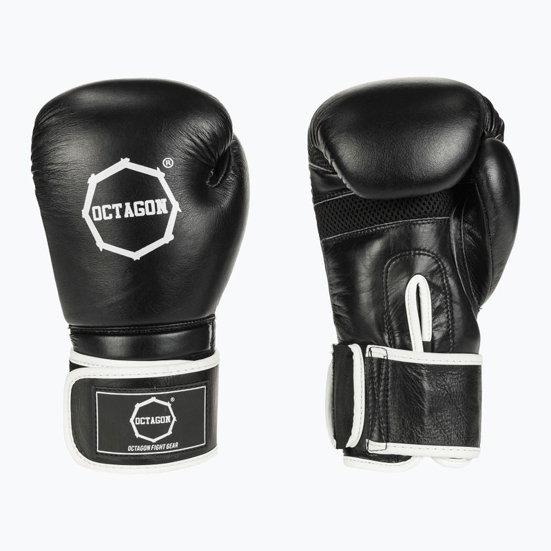 Rękawice bokserskie Octagon Agat black/white