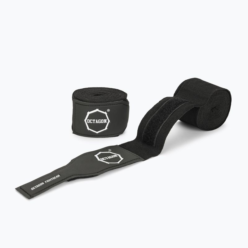 Bandaże bokserskie Octagon Fightgear Supreme Printed 500 cm black