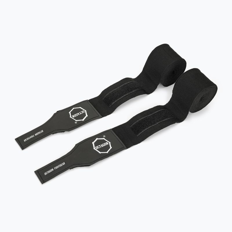 Bandaże bokserskie Octagon Fightgear Supreme Printed 500 cm black 2