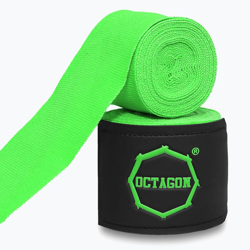 Bandaże bokserskie Octagon Fightgear Supreme Basic 300 cm light green 2