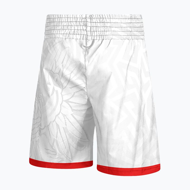 Spodenki bokserskie męskie Octagon Polska Biało Czerwony white 2