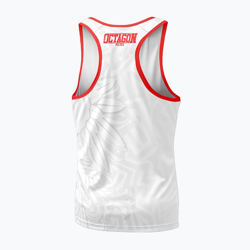 Koszulka męska Octagon Biało-Czerwony white 2