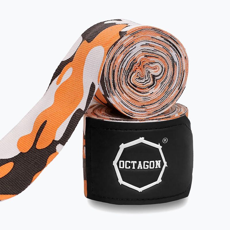 Bandaże bokserskie Octagon Fightgear Supreme Basic 300 cm peach camo 2