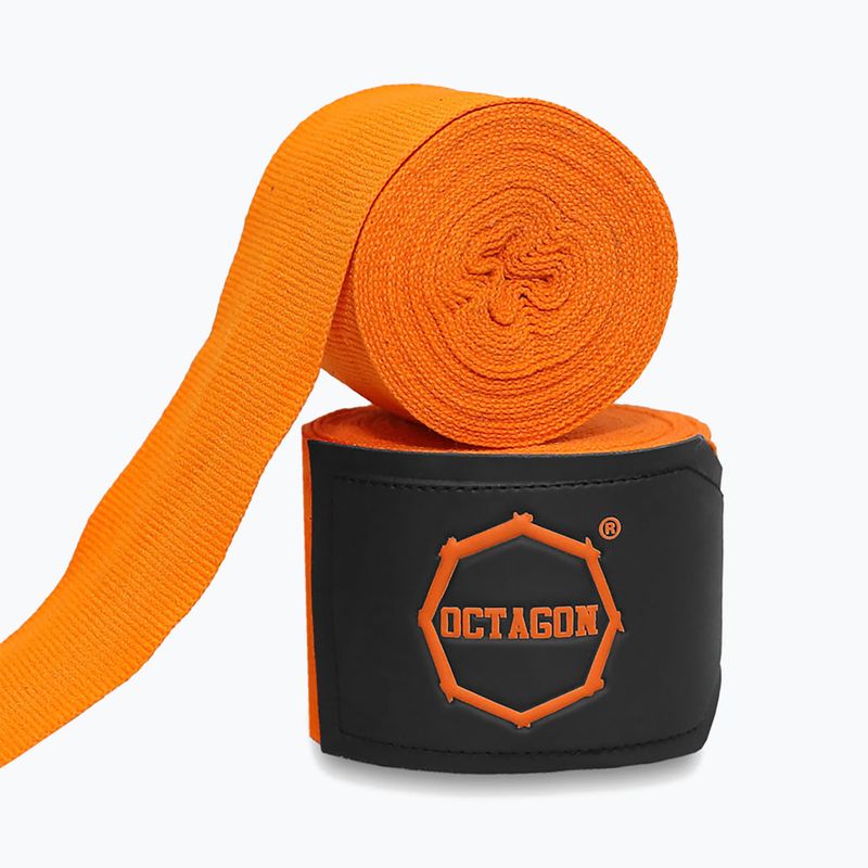 Bandaże bokserskie Octagon Fightgear Supreme Basic 300 cm orange 2