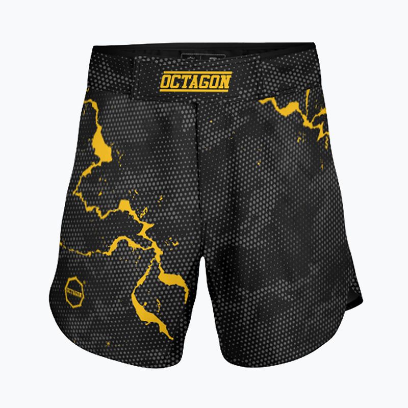 Spodenki treningowe męskie Octagon Marble Camo MMA camo yellow