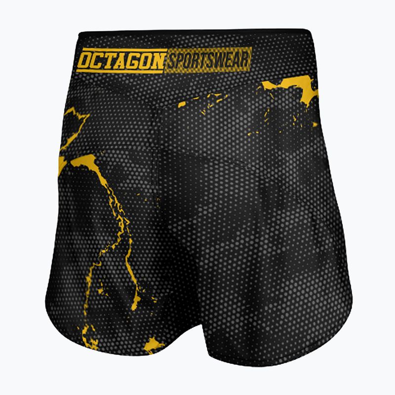 Spodenki treningowe męskie Octagon Marble Camo MMA camo yellow 2