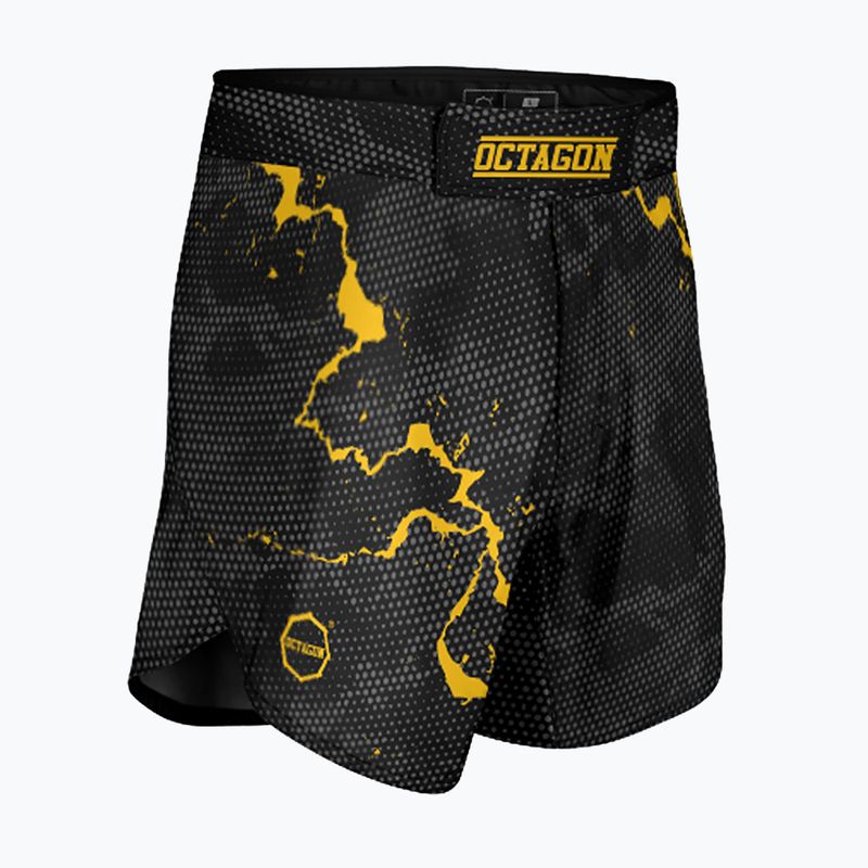 Spodenki treningowe męskie Octagon Marble Camo MMA camo yellow 4