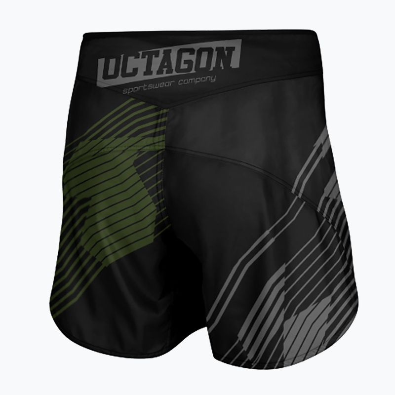 Spodenki treningowe męskie Octagon Broken Line MMA black 2