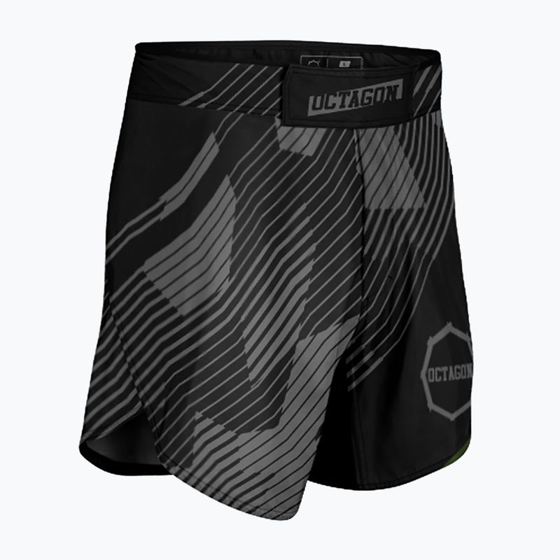 Spodenki treningowe męskie Octagon Broken Line MMA black 3