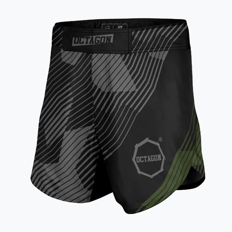 Spodenki treningowe męskie Octagon Broken Line MMA black 4