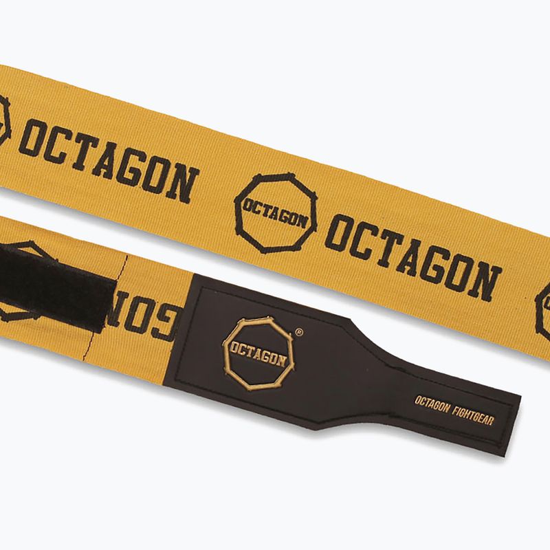 Bandaże bokserskie Octagon Fightgear Supreme Printed 300 cm gold 3