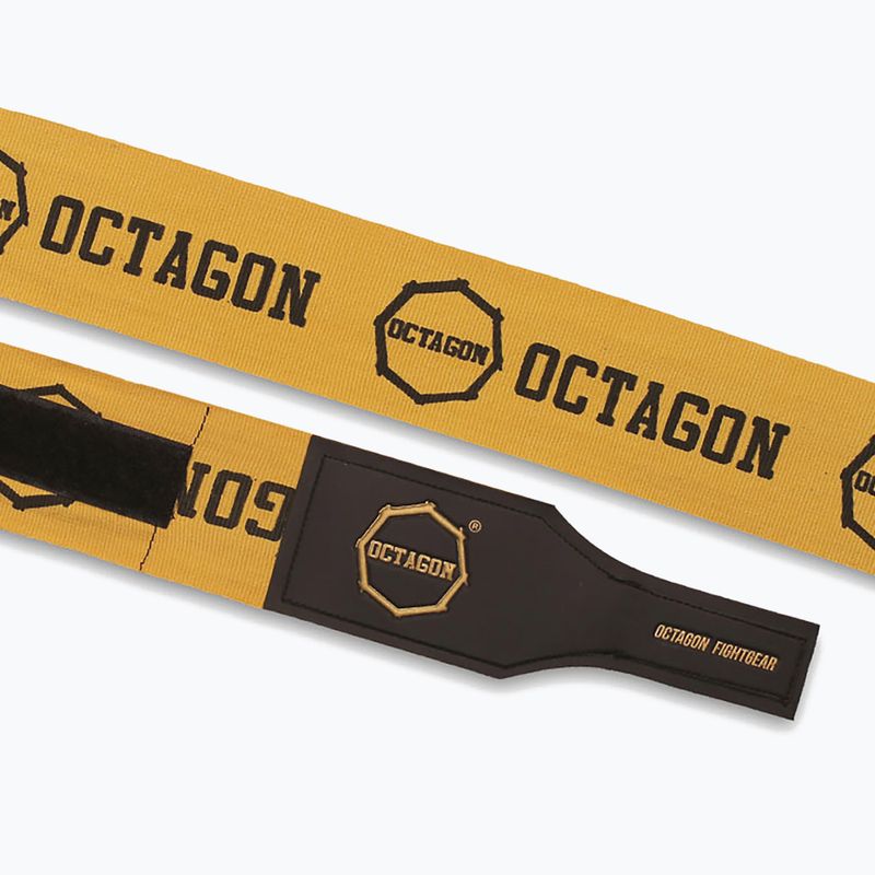 Bandaże bokserskie Octagon Fightgear Supreme Printed 500 cm gold 3