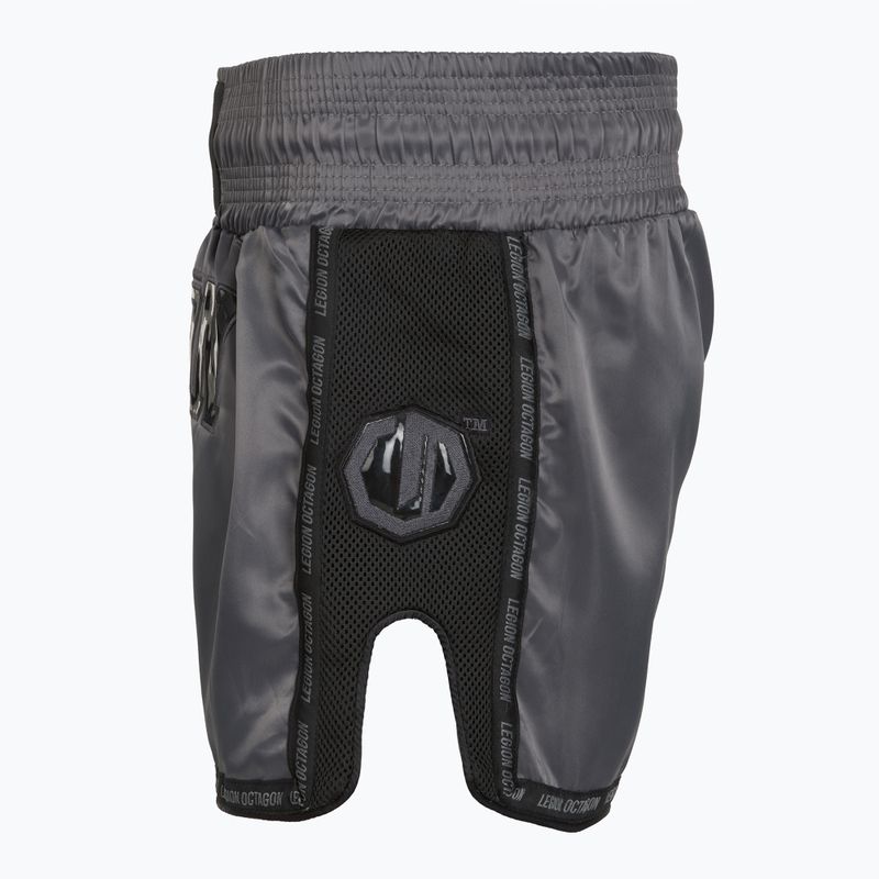 Spodenki treningowe Octagon Kickboxing/Muay Thai Legion Future Premium black/grey 3