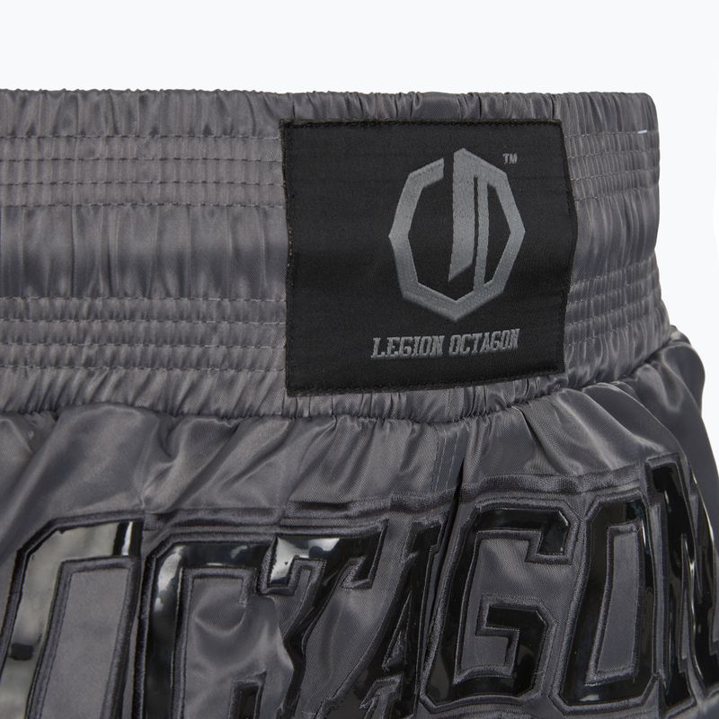 Spodenki treningowe Octagon Kickboxing/Muay Thai Legion Future Premium black/grey 5