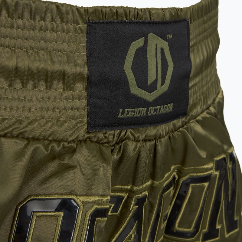 Spodenki treningowe Octagon Kickboxing/Muay Thai Legion Future Premium army green 3