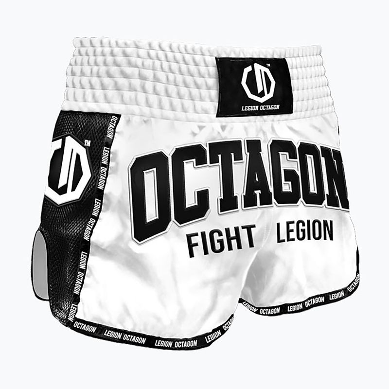 Spodenki treningowe Octagon Kickboxing/Muay Thai Legion Fight Legion Premium white