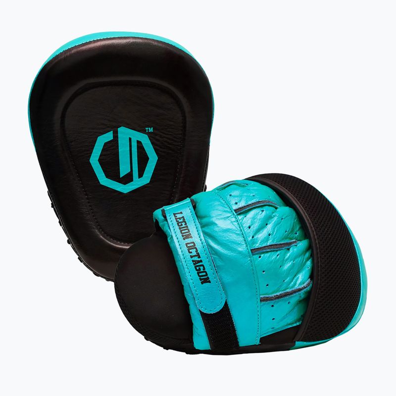 Łapy treningowe trenerskie Octagon Legion Pro Series black/sea green 2