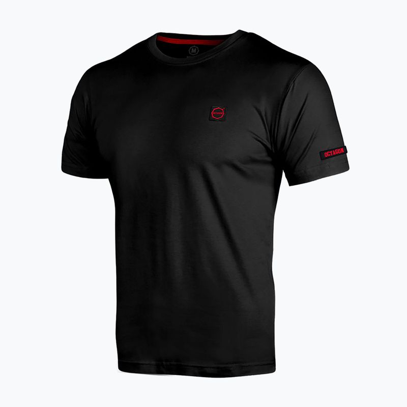 Koszulka męska Octagon Small Logo black/red