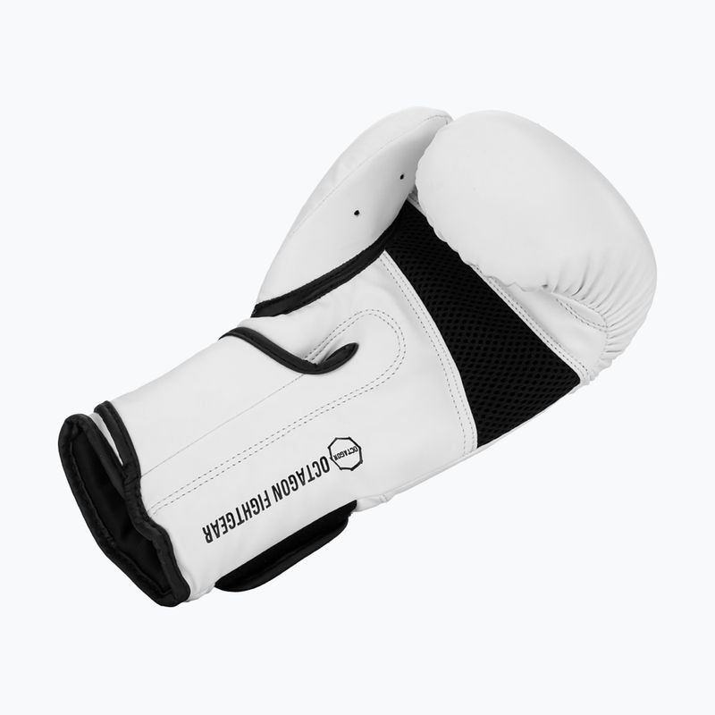 Rękawice bokserskie Octagon Matt white 3