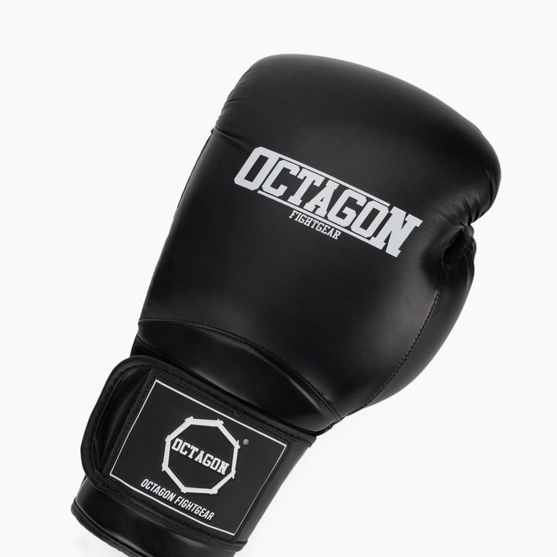 Rękawice bokserskie Octagon Matt black 5