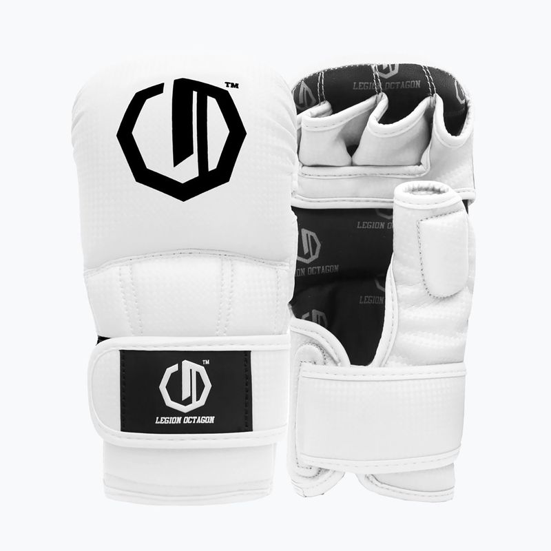 Rękawice sparingowe Octagon Legion Kevlar MMA white