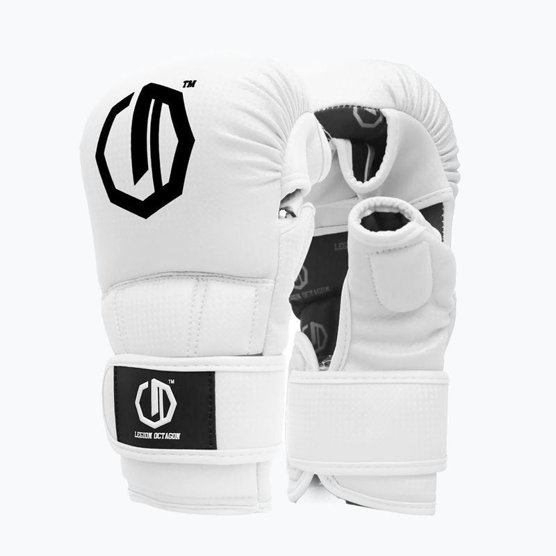 Rękawice sparingowe Octagon Legion Kevlar MMA white 2