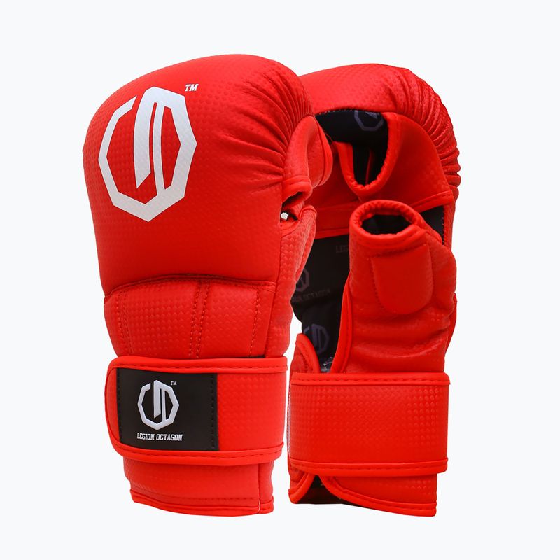Rękawice sparingowe Octagon Legion Kevlar MMA red 2