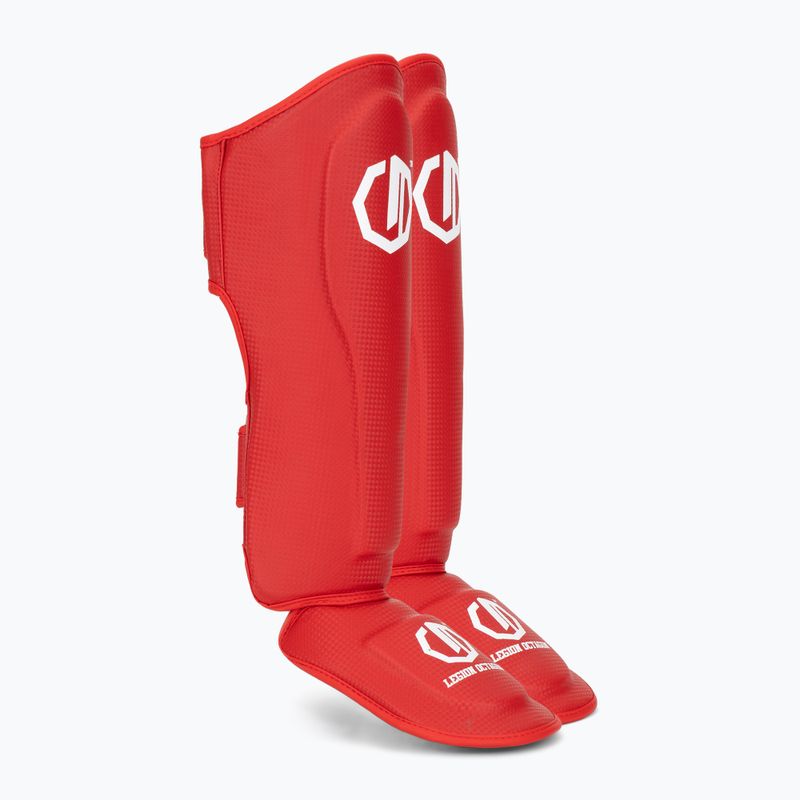 Ochraniacze piszczeli i stóp Octagon Legion Kevlar red