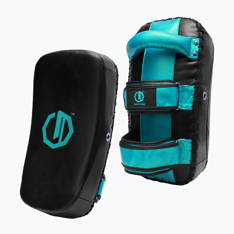 Tarcza treningowa trenerskie Octagon Thai Pad PAO Legion Matrix 2 szt. black/sea green 2