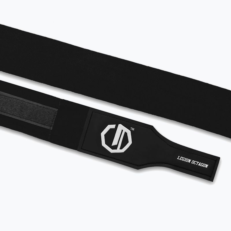 Bandaże bokserskie Octagon Legion Supreme 400 cm black/white 3