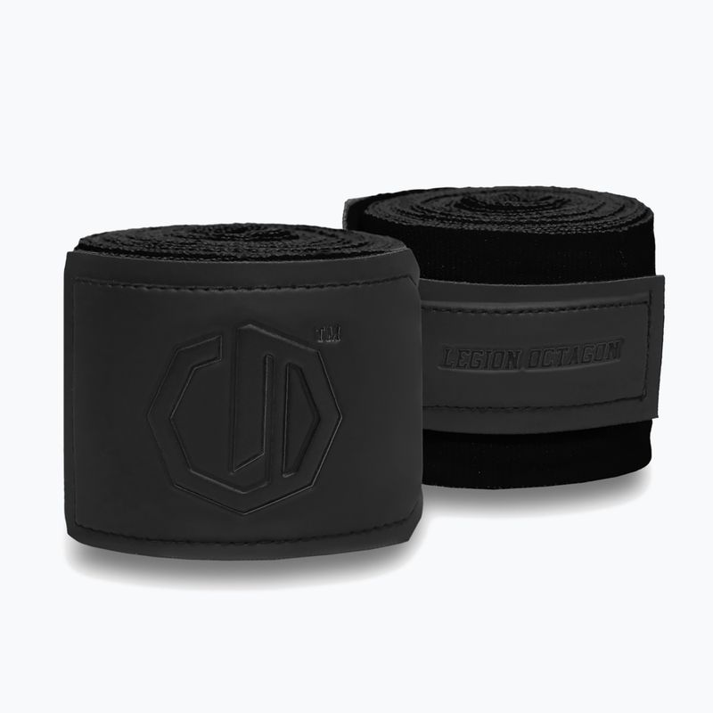 Bandaże bokserskie Octagon Legion Supreme 400 cm black/black