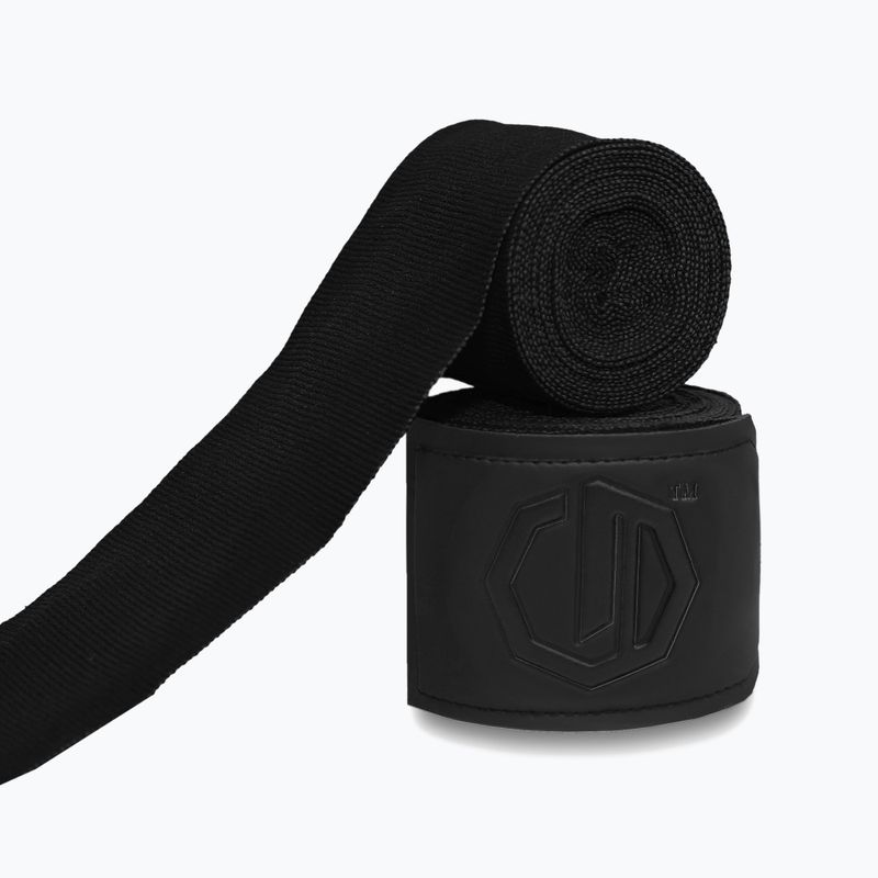 Bandaże bokserskie Octagon Legion Supreme 400 cm black/black 2