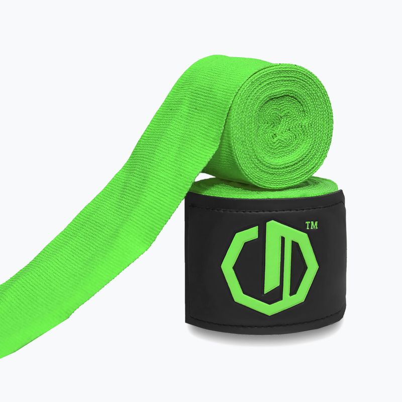 Bandaże bokserskie Octagon Legion Supreme 400 cm light green 2