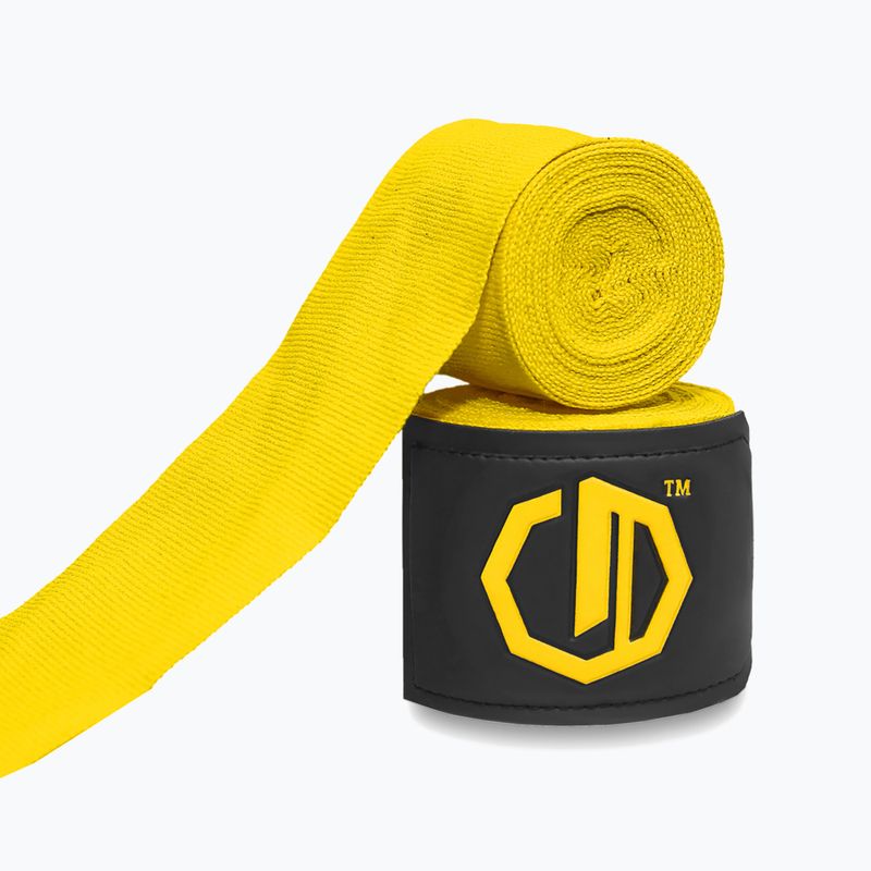 Bandaże bokserskie Octagon Legion Supreme 400 cm yellow 2